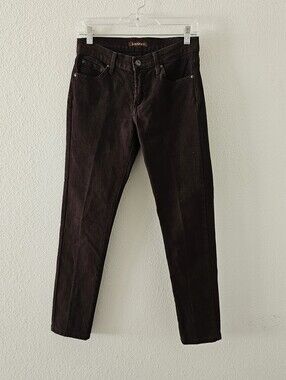 James Jeans Twiggy Size 28 Java Brown Skinny Brushed Twill 28" Inseam Mid Rise